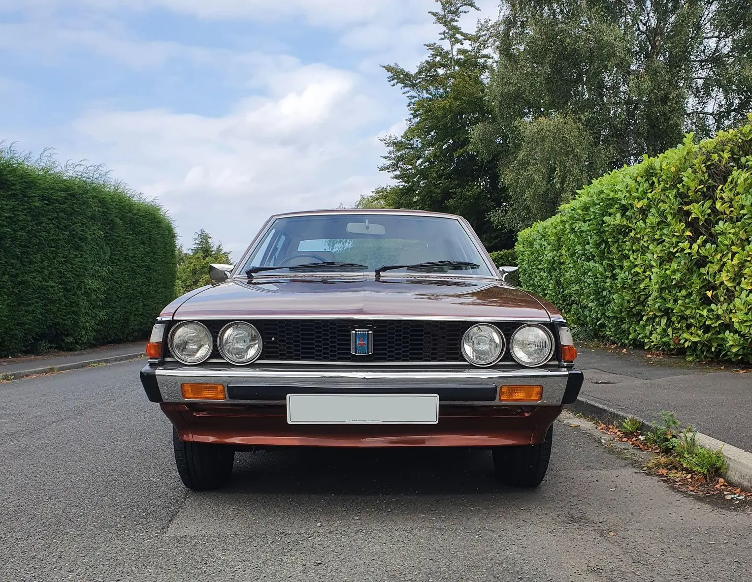 Brown car front