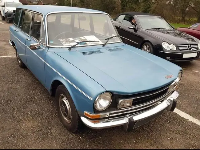 Blue car