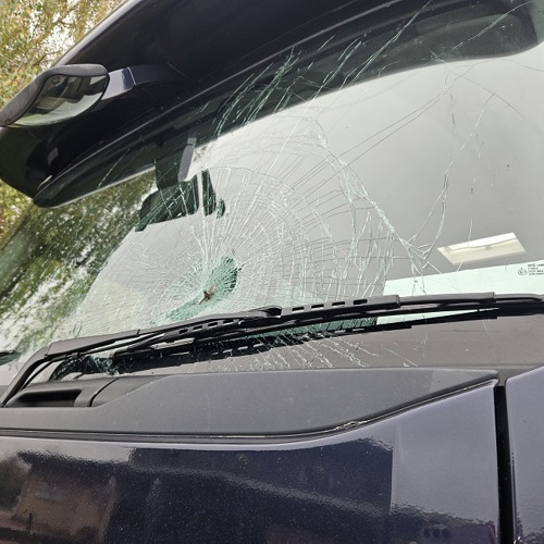 Smashed window