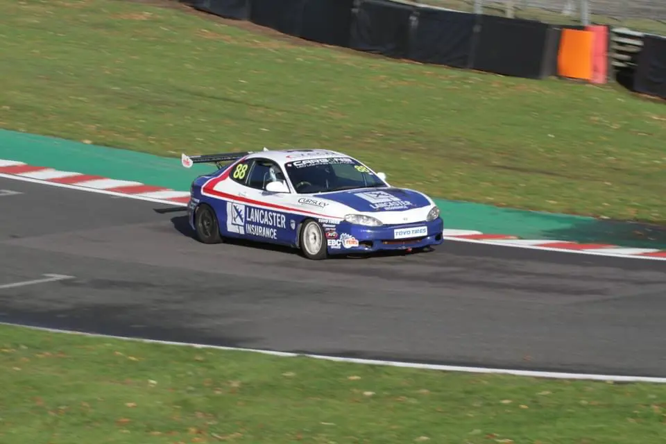 Car on race track