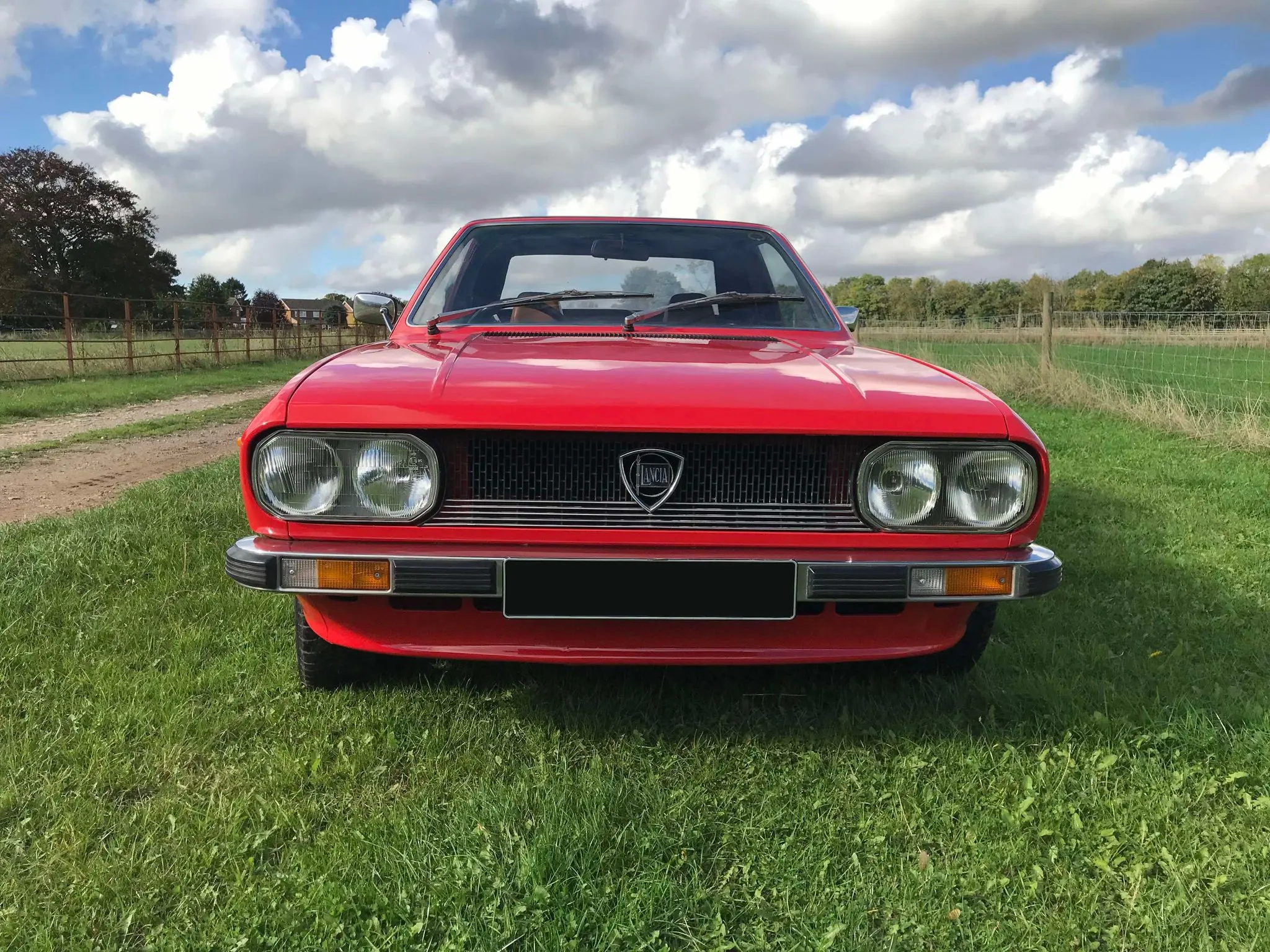 Red car front