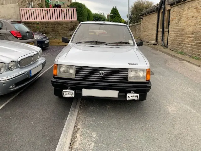 Grey car front