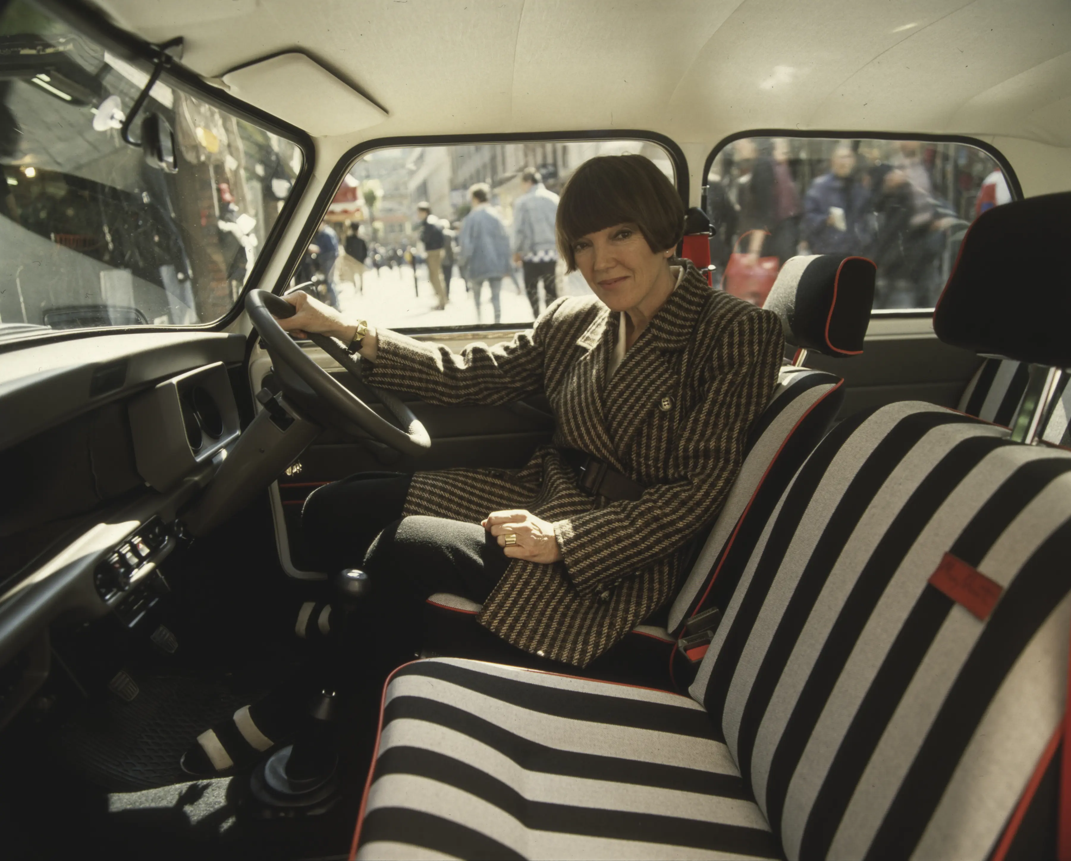 Man sat in car