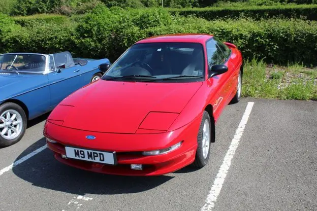 Red classic car