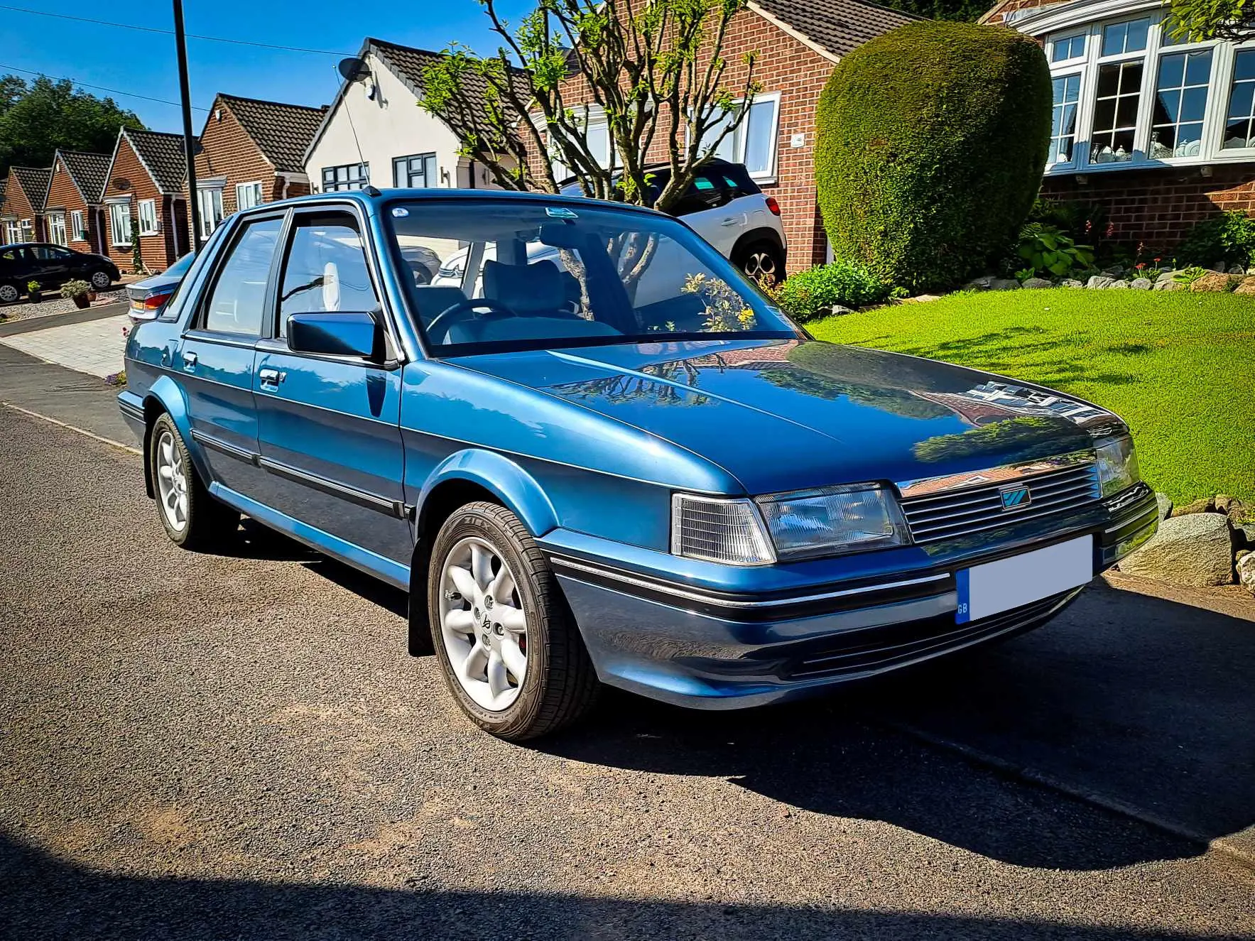 Blue car