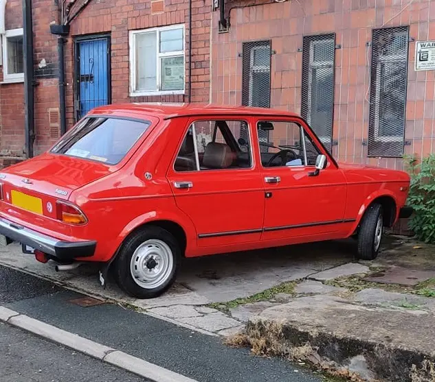 Red car