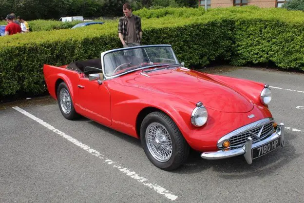 Red classic car