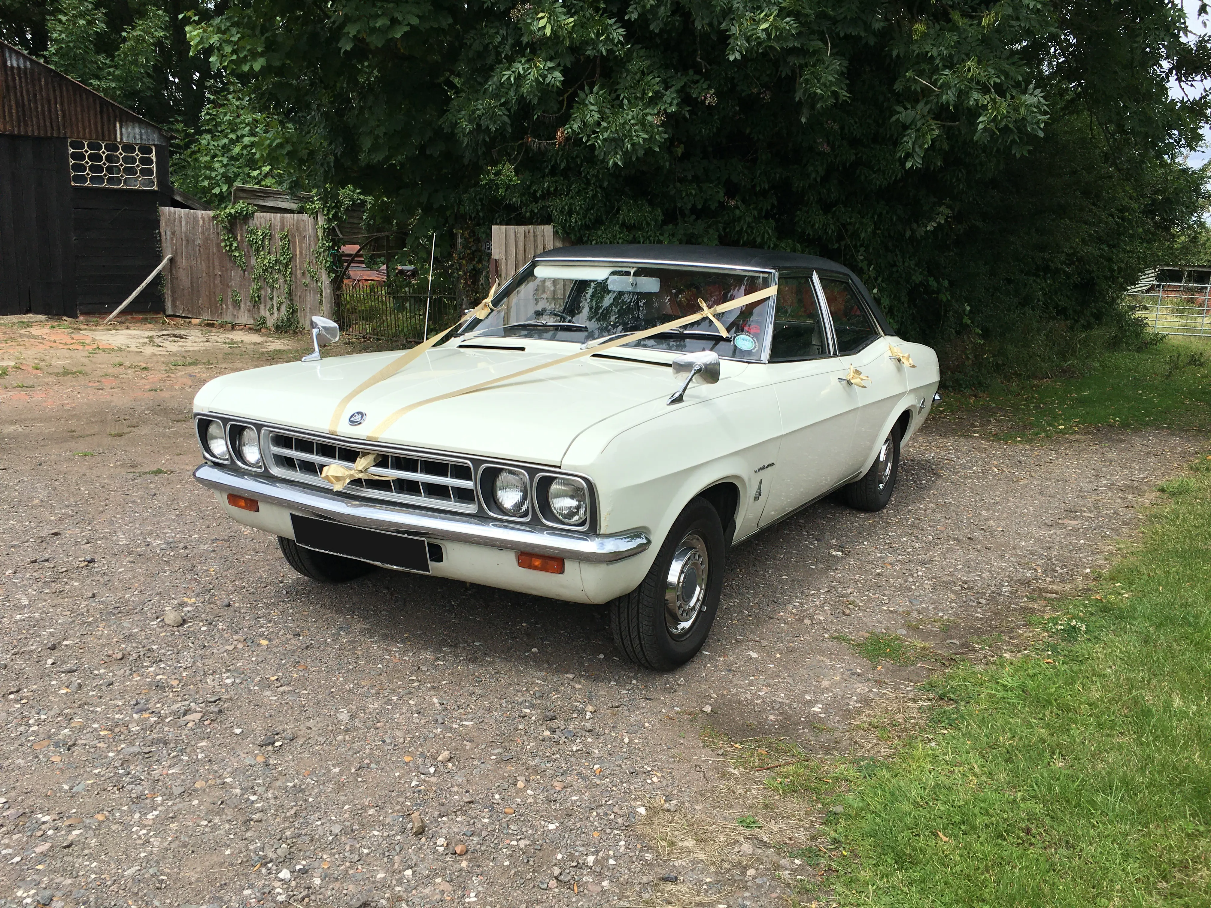Cream car