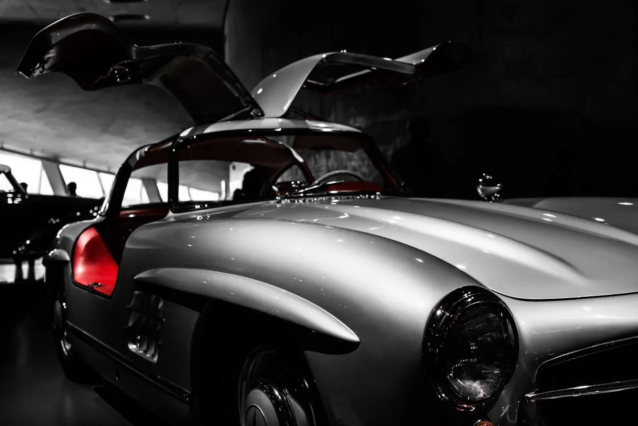mercedes 300sl: silver