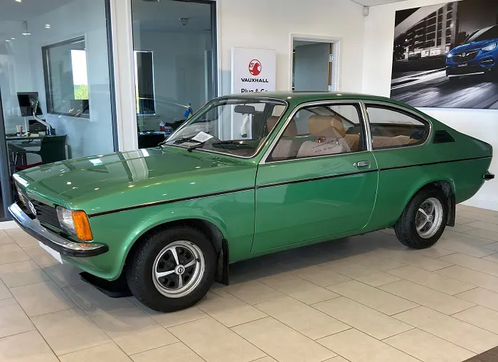 Green car side