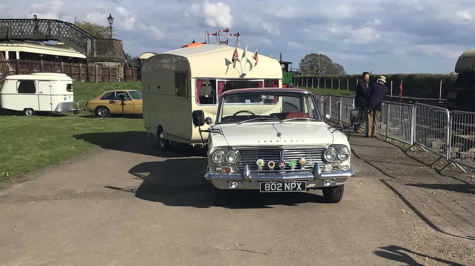 White Vauxhall Car