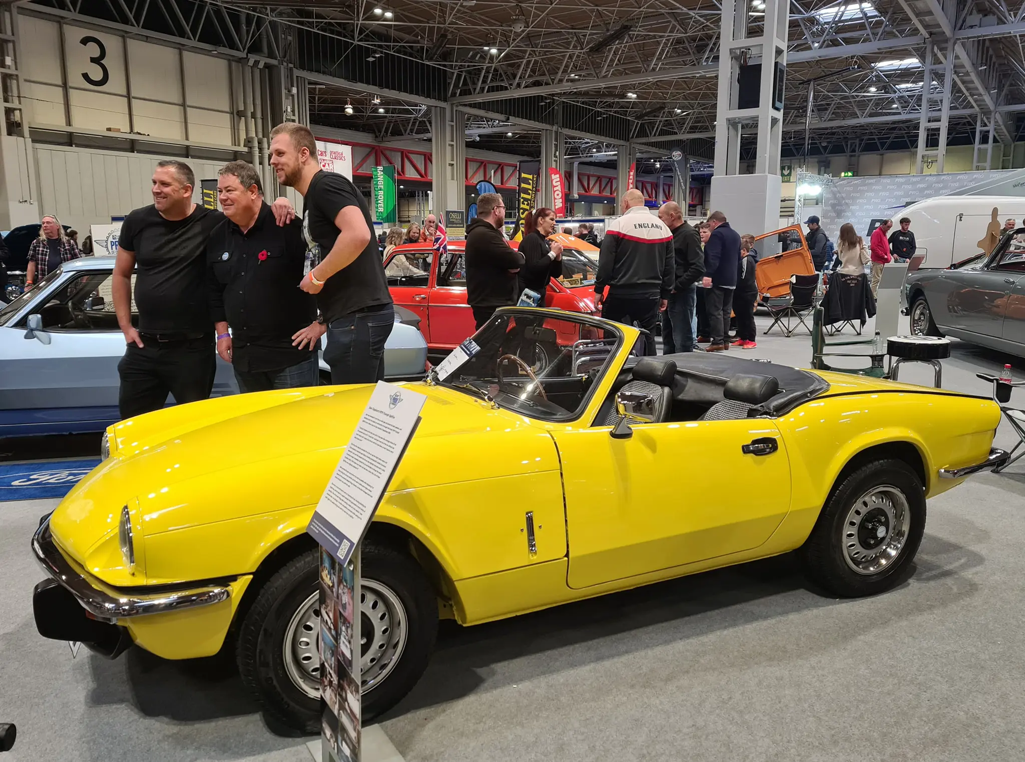 Yellow car at show