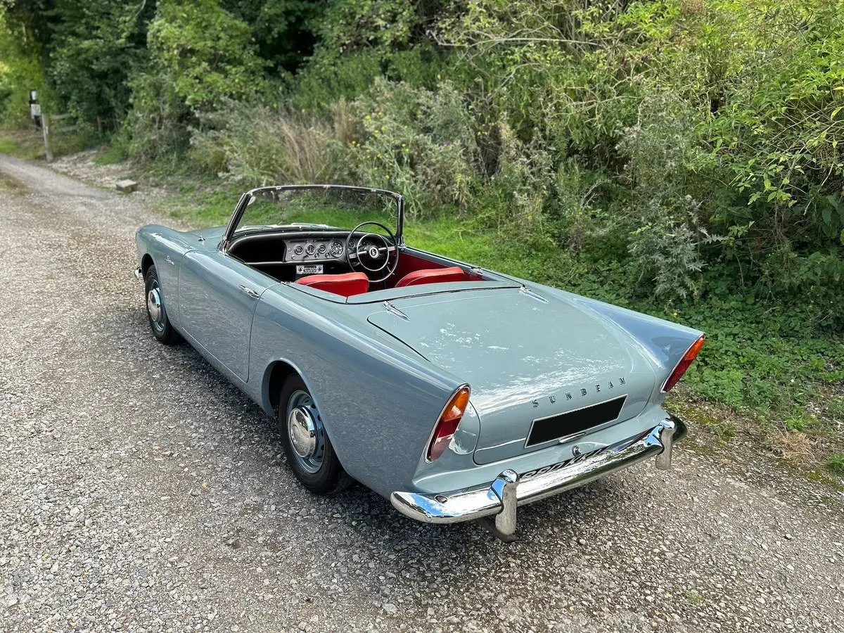 Blue car rear