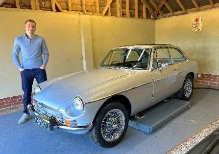 Bright Young Spark and his Car