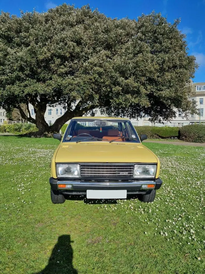 Yellow car front