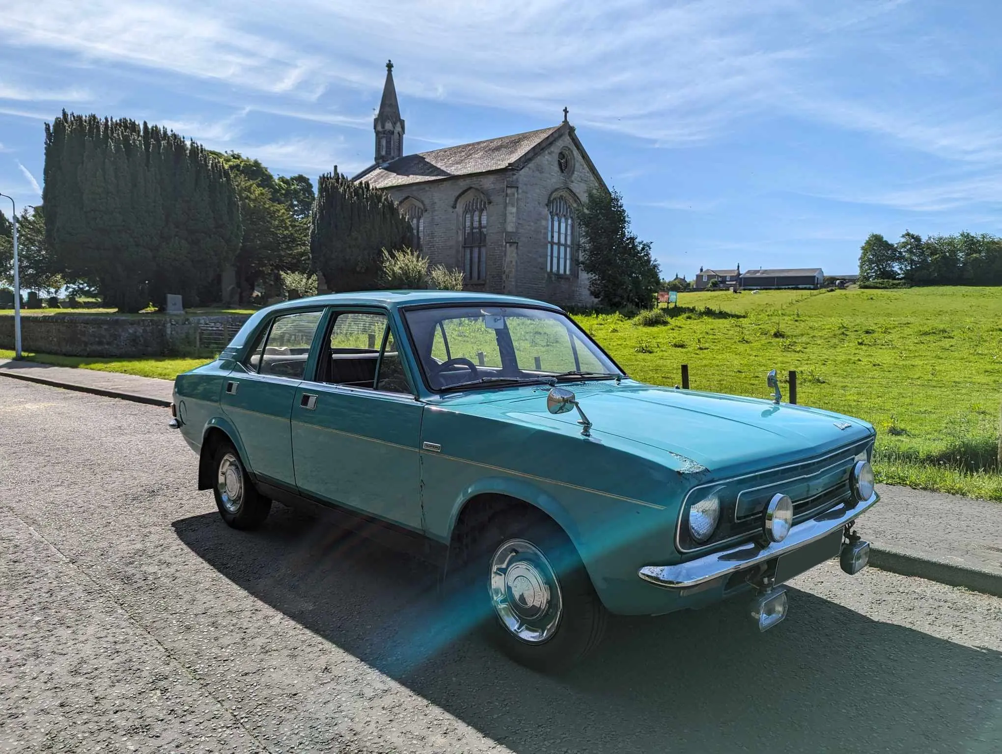 Blue car