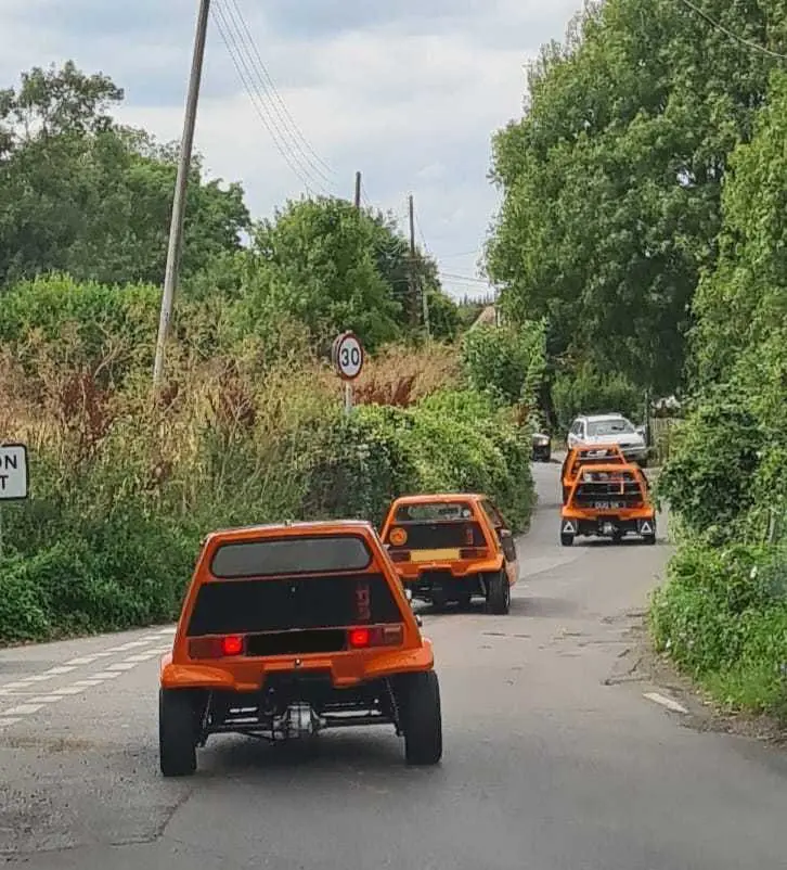 Orange car