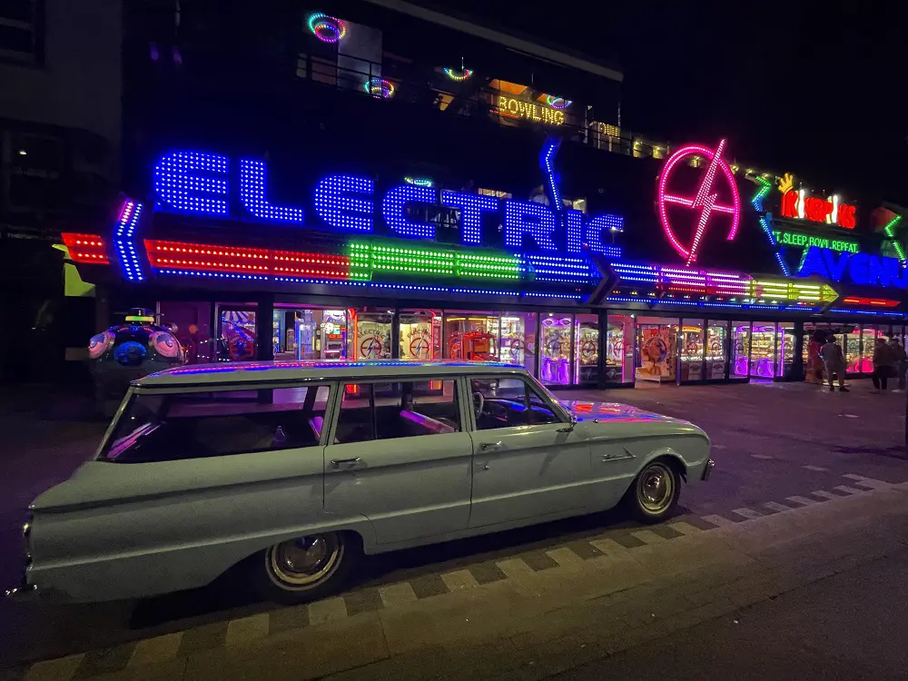 Car with lights