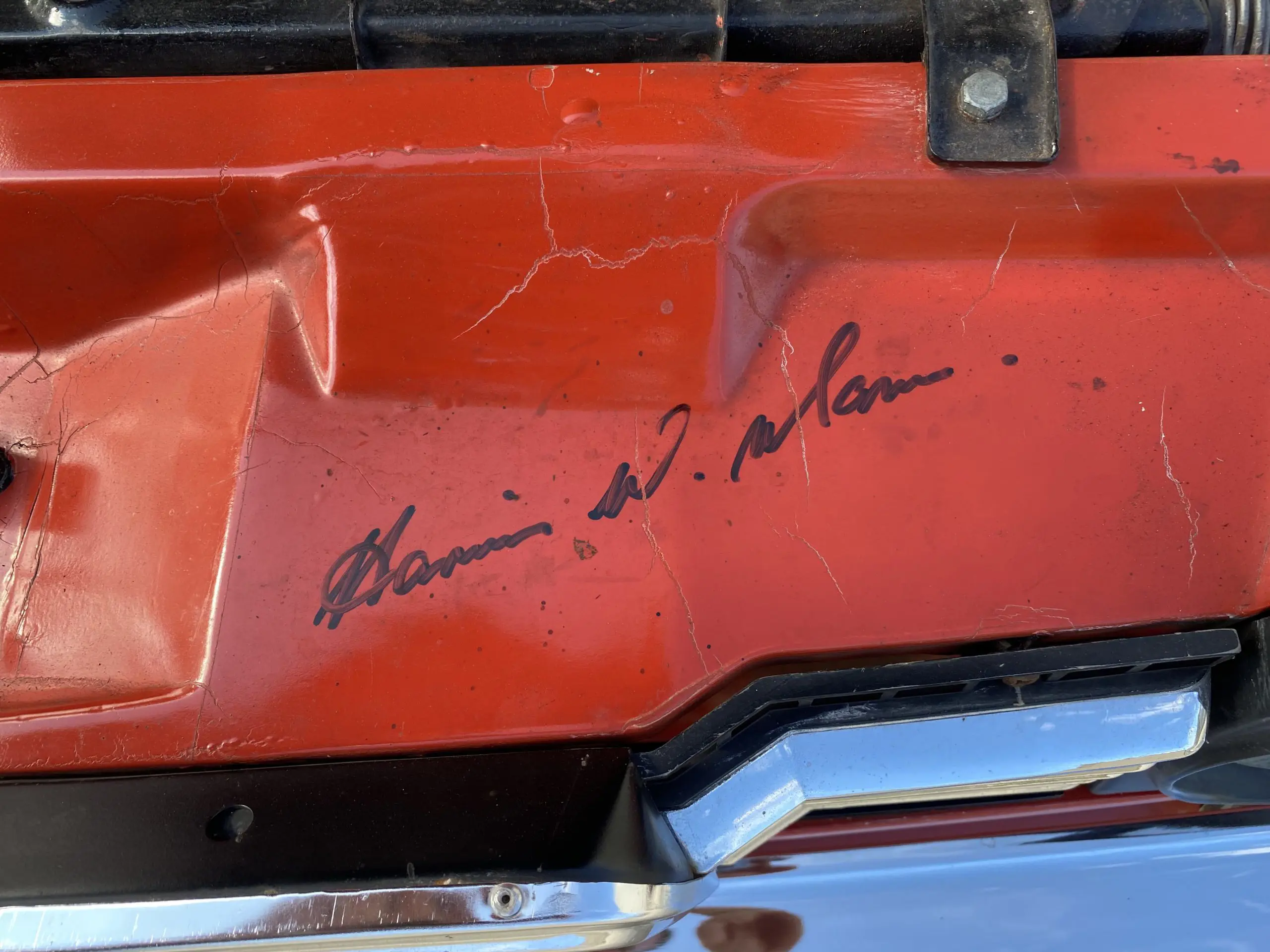 Back of car