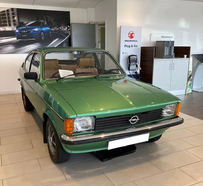 Green car front