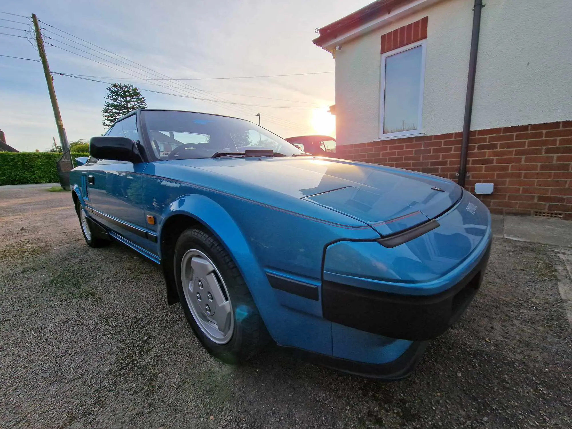Blue car