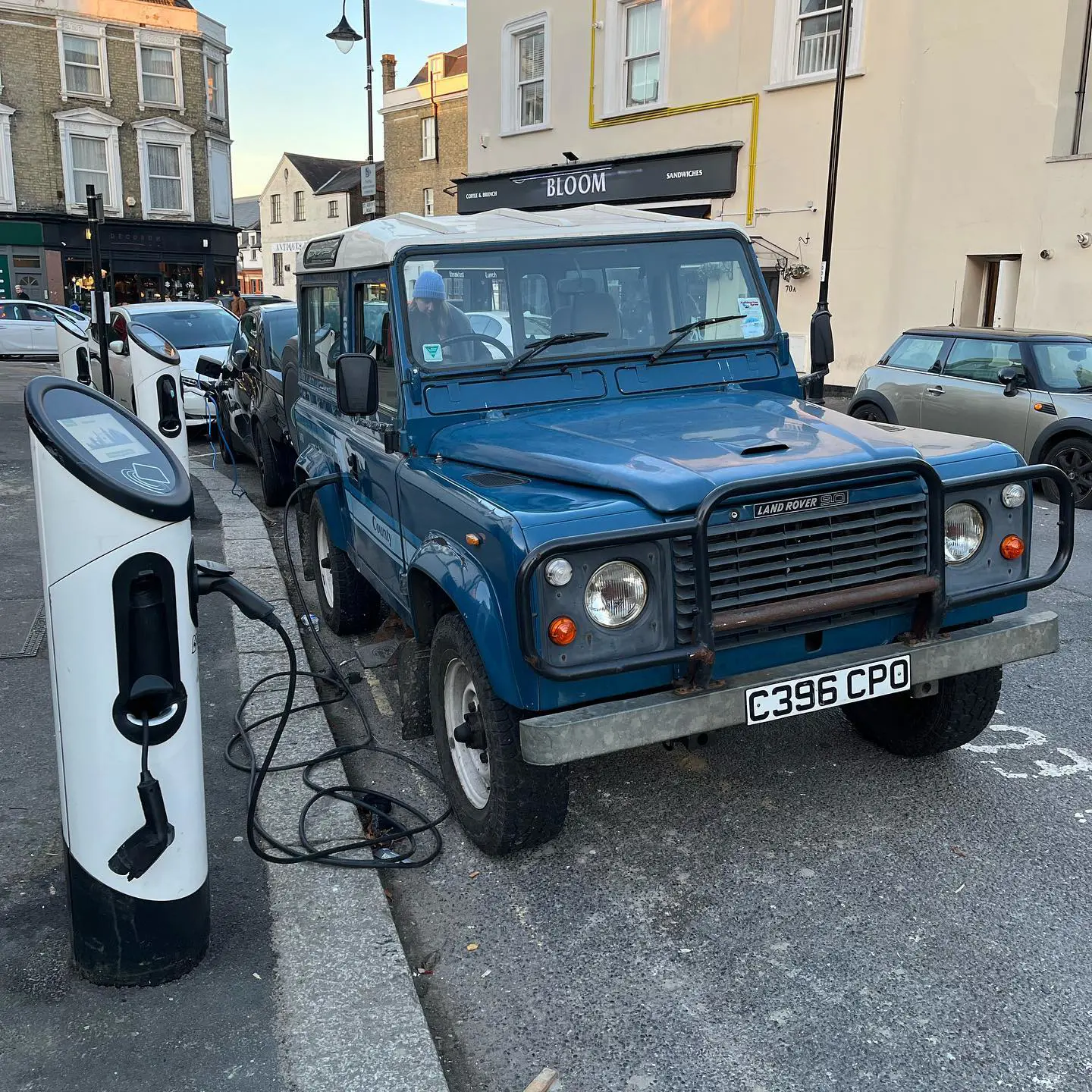 Car on charge