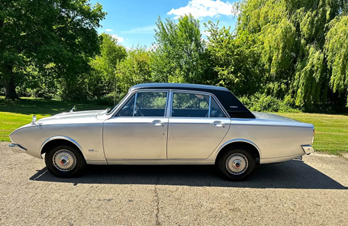 Silver car side
