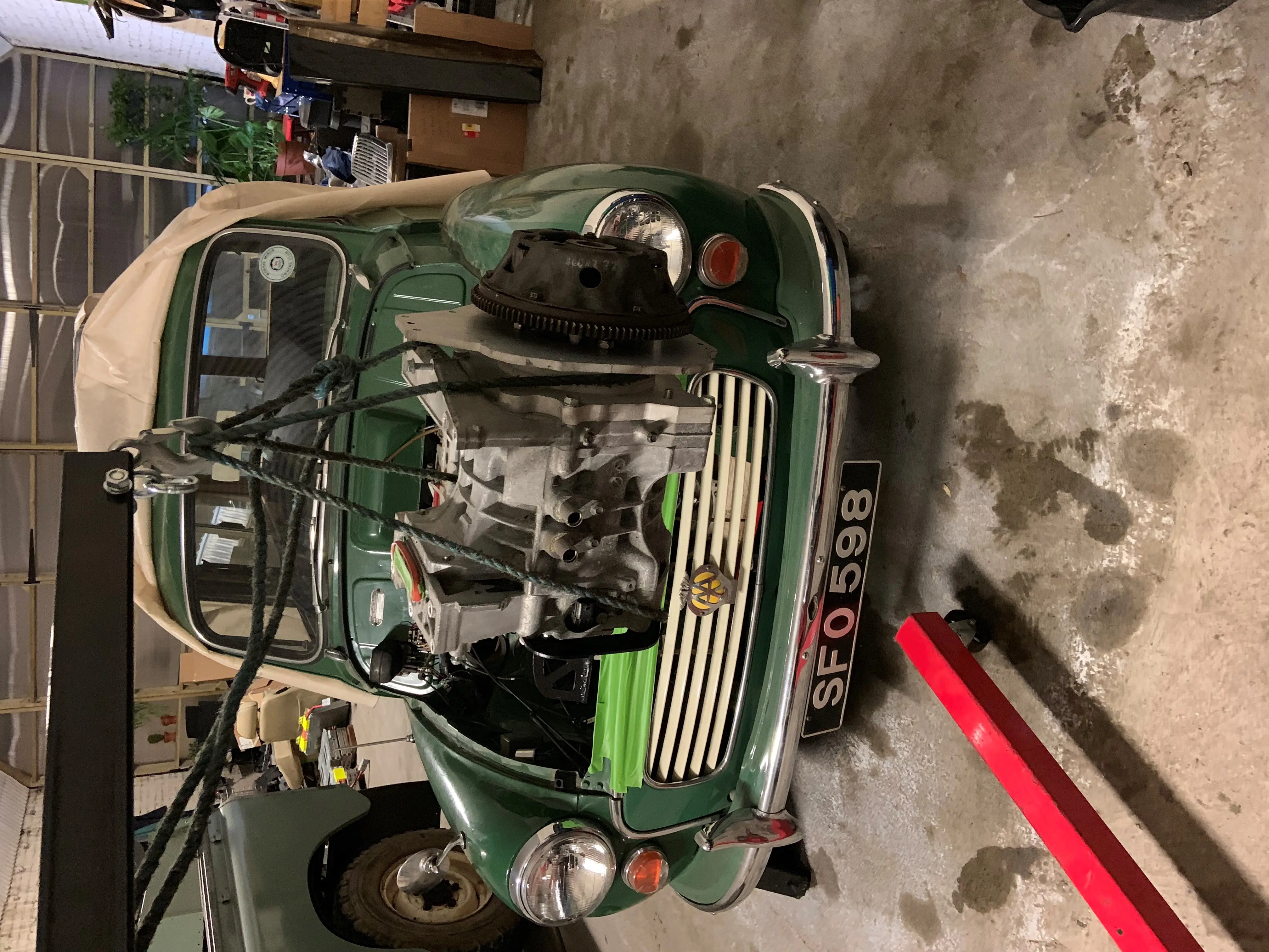 Car in garage