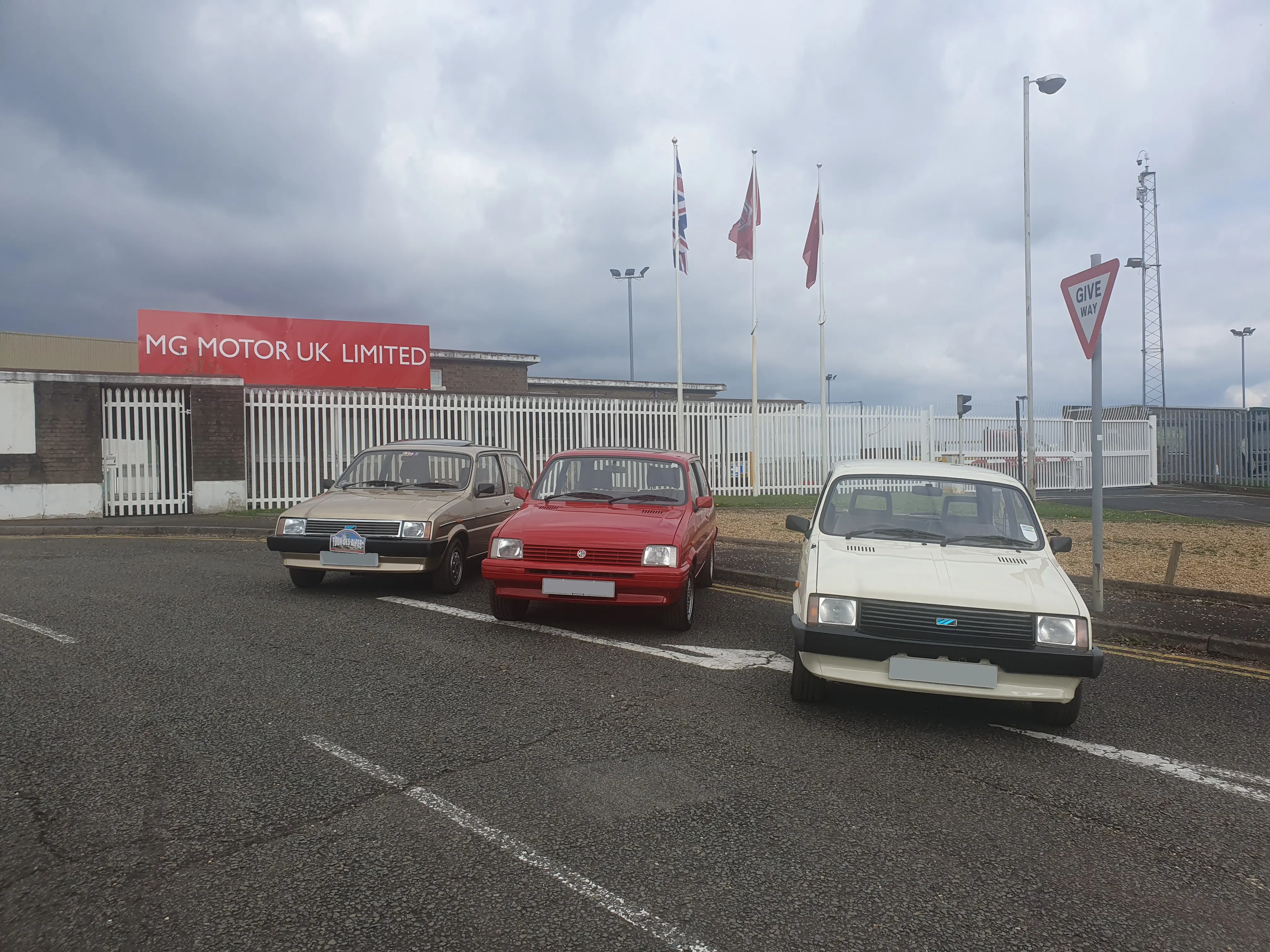 Cars in line