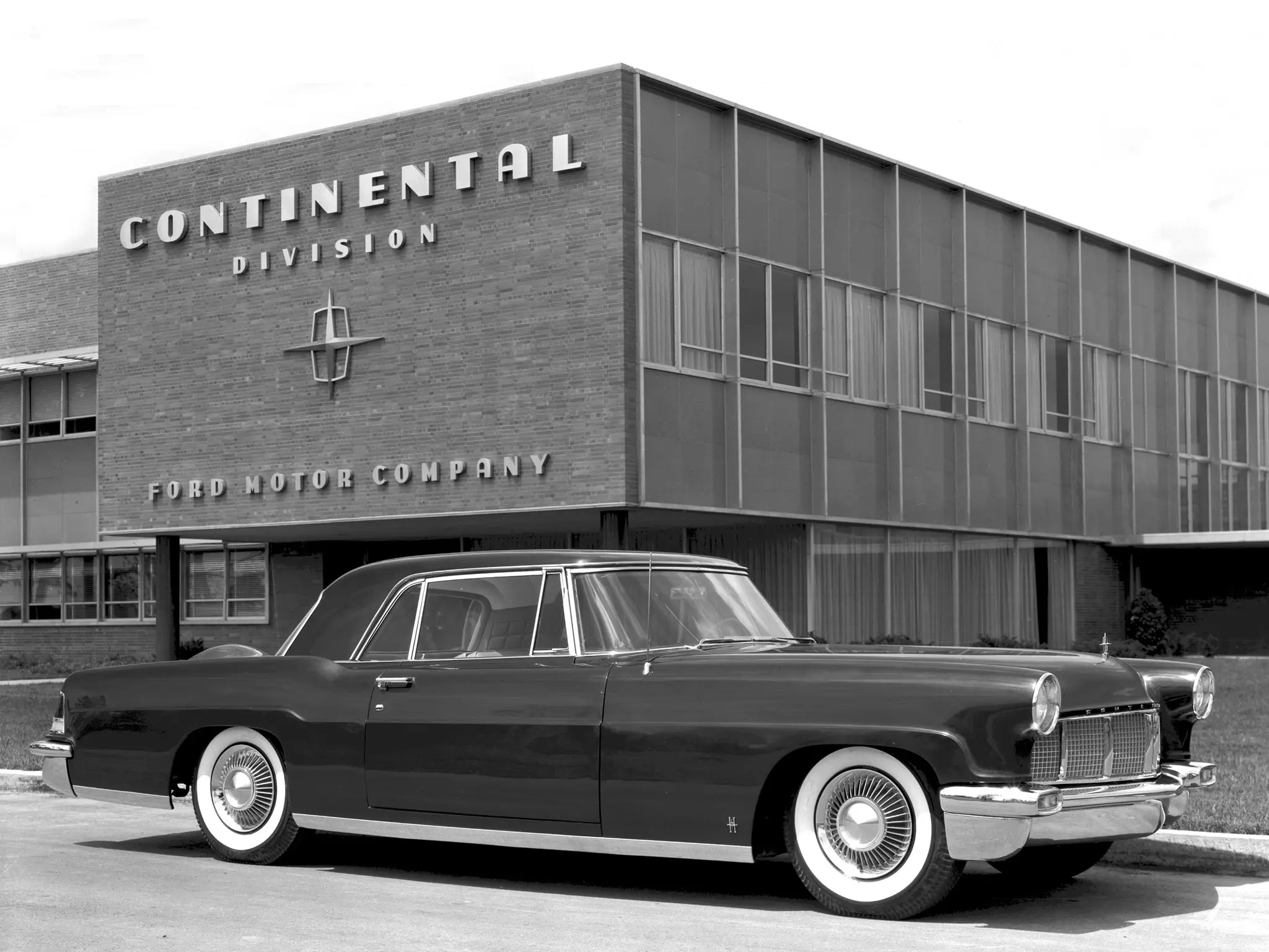 Car outside building
