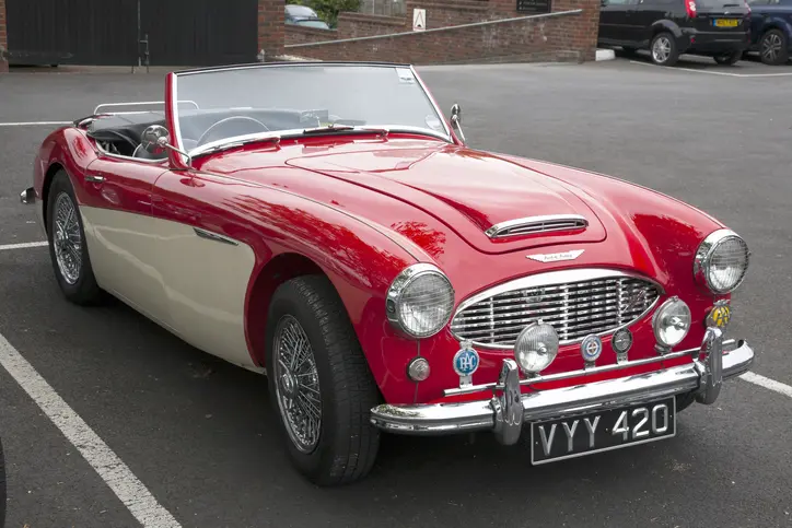 Red classic car
