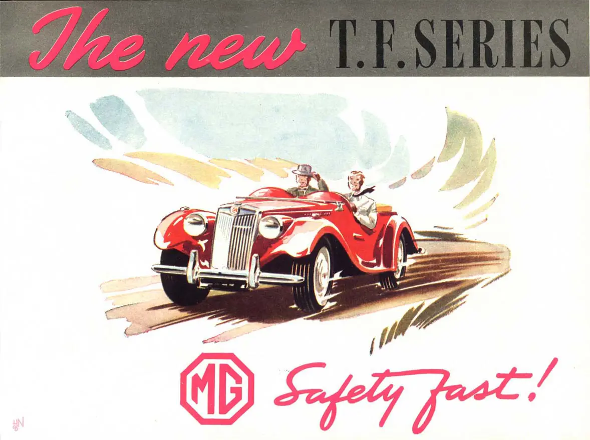 Red car driving