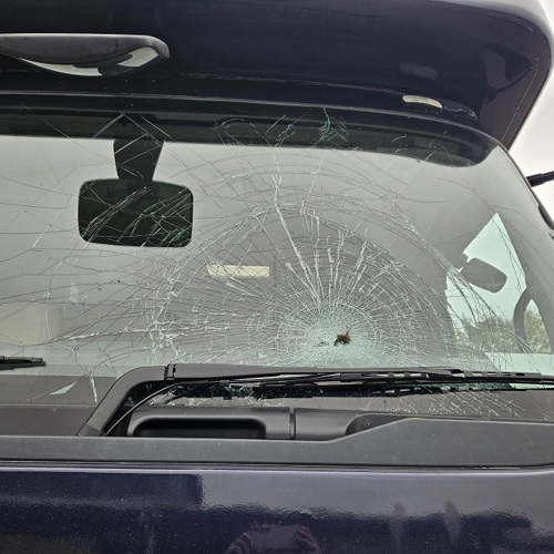 Smashed window