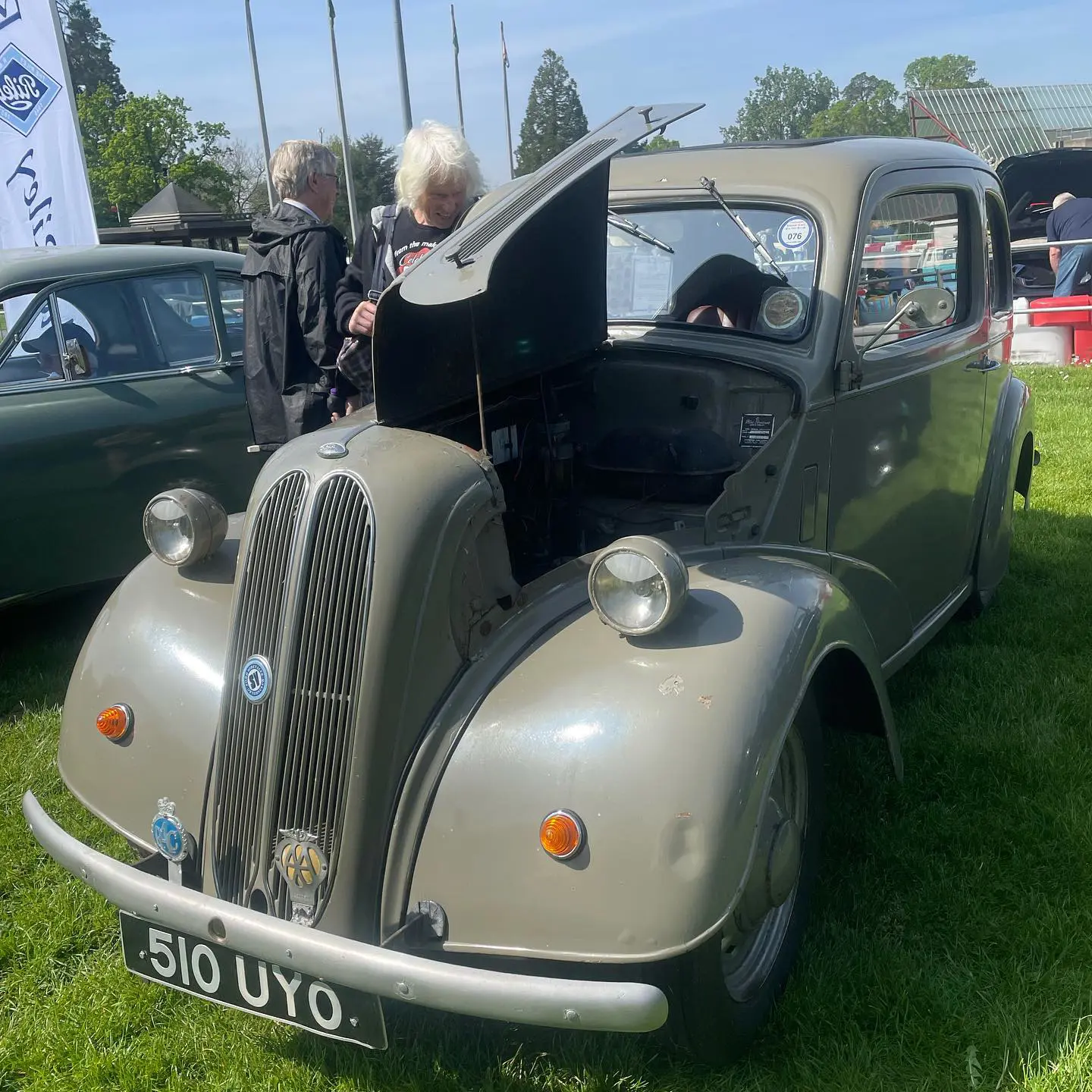 Classic green car