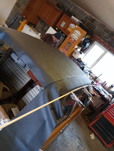 Chrysler Avenger in workshop