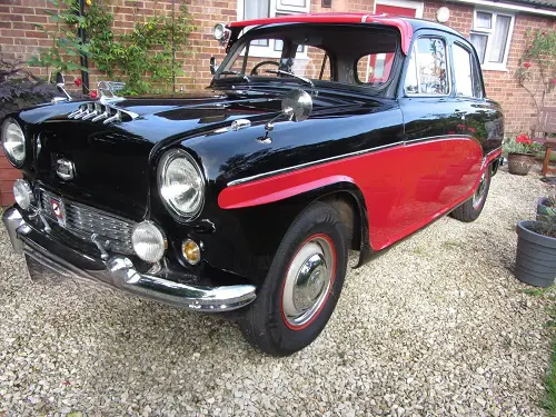 Black and red car