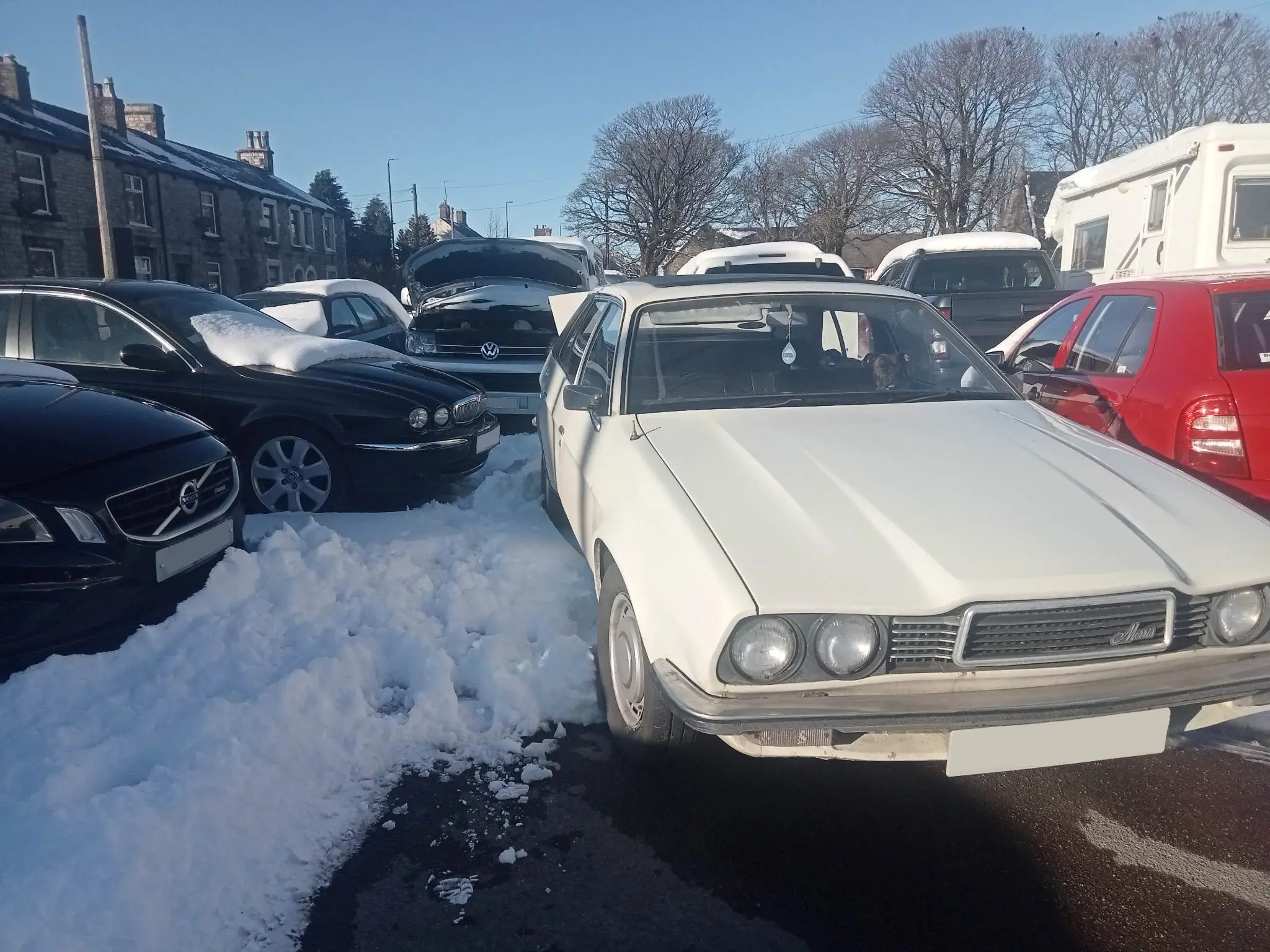 Cars in car park