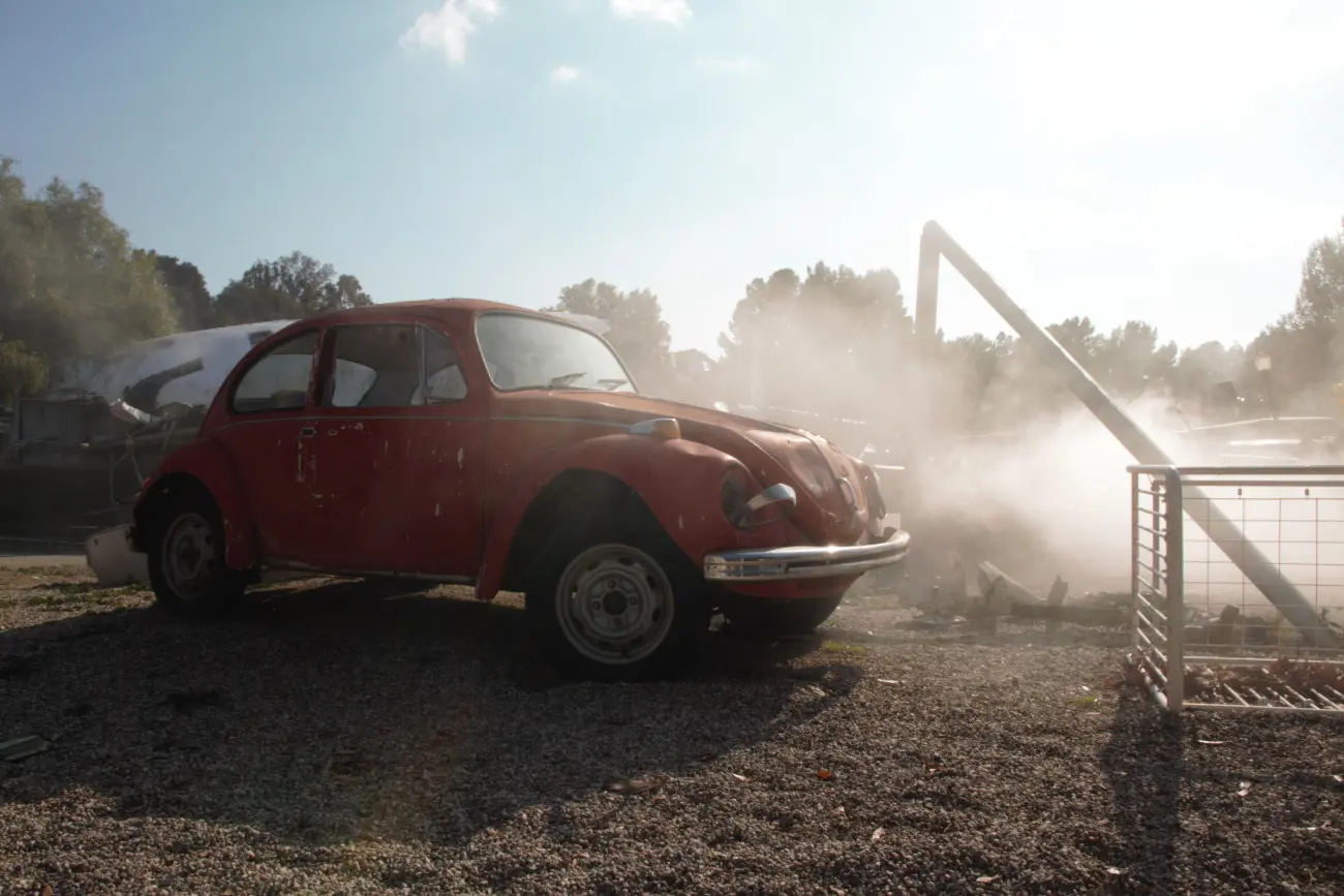 Broken down beetle