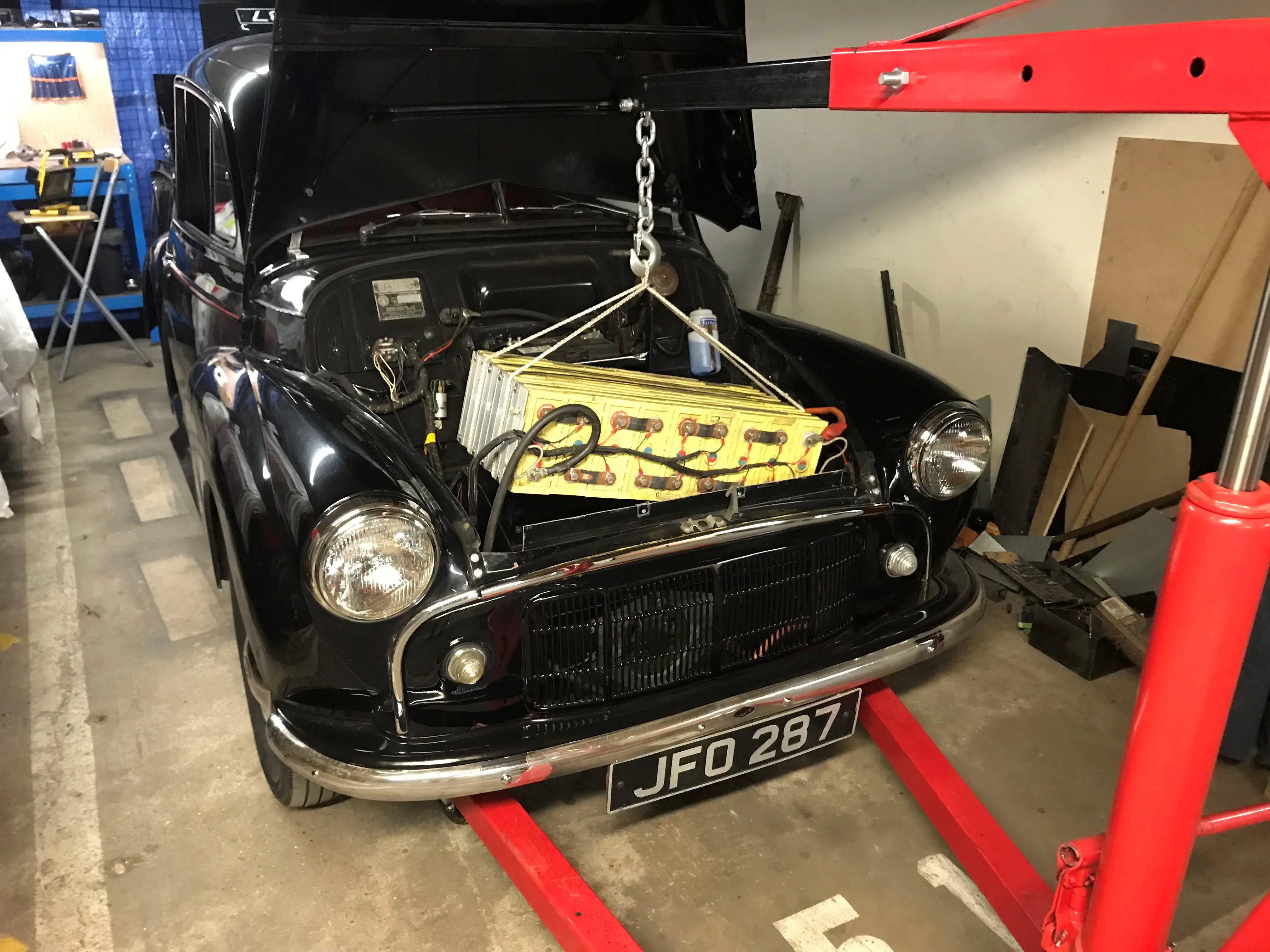Car bonnet open