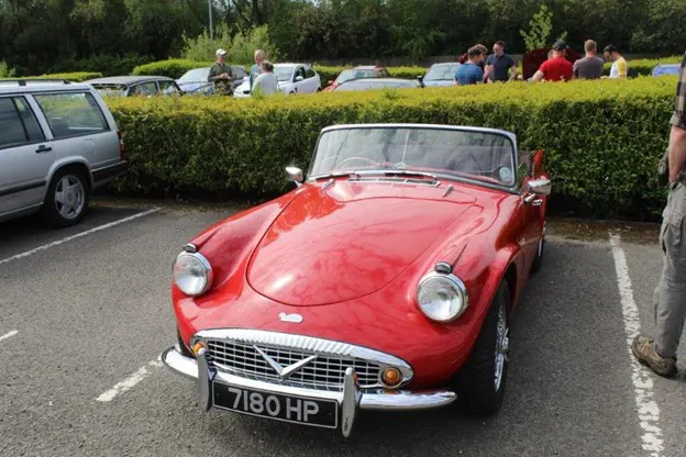 Red classic car