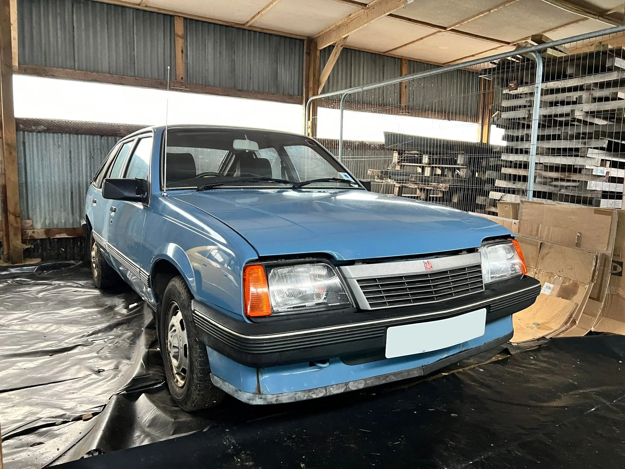 Blue car